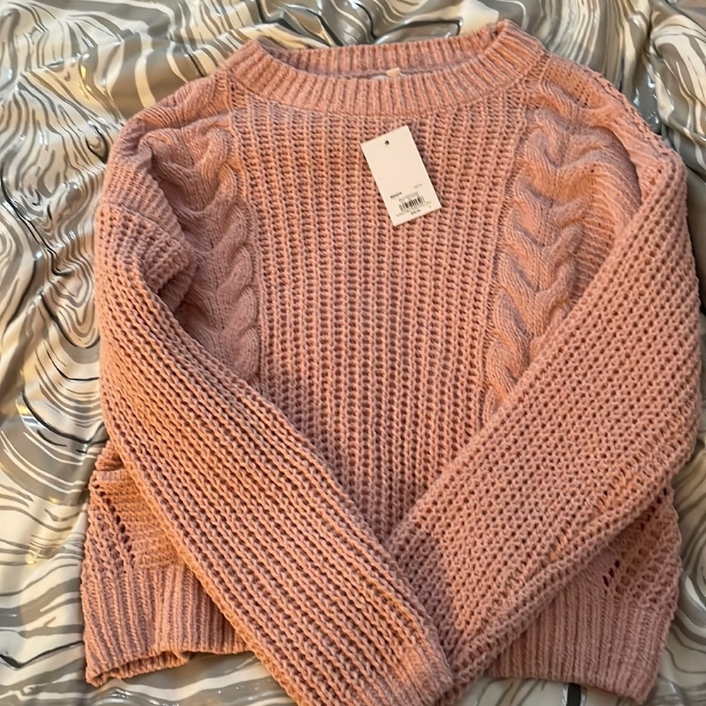 Braided Cable Chenille Pullover